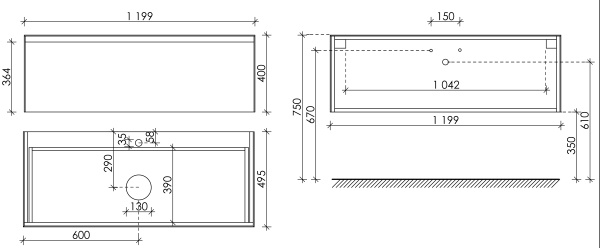 Тумба под раковину Sancos  Stone ST120SV Statuario white
